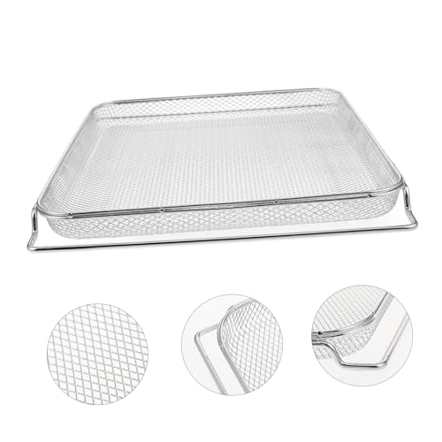 VALICLUD Airfryer Korb mit Feinem Mesh Gleichmäßige Hitzeverteilung und Ölablauf Großer Grillkorb für Heißluftfritteuse Kompatibel mit Ninja Foodi Langlebig und Leicht zu Reinigen VALICLUD Airfryer Korb mit Feinem Mesh Gleichmäßige Hitzeverteilung und Ölablauf Großer Grillkorb für Heißluftfritteuse Kompatibel mit Ninja Foodi Langlebig und Leicht zu Reinigen von VALICLUD