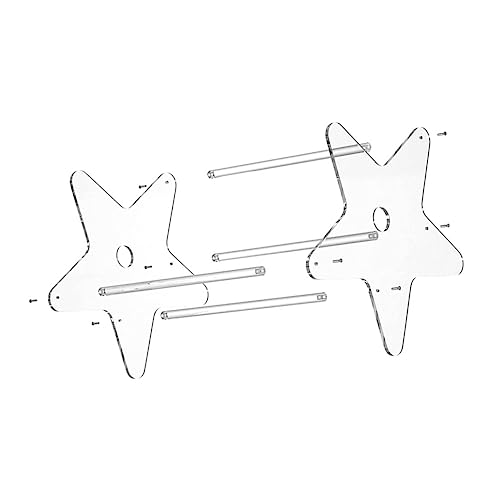 VALICLUD Albumhalter Aus Acryl Bücherregal Schreibtisch-aufbewahrungshalter Cd-Regal Büro-aktenhalter Dokumentenhalter Für Home Office Desktop von VALICLUD