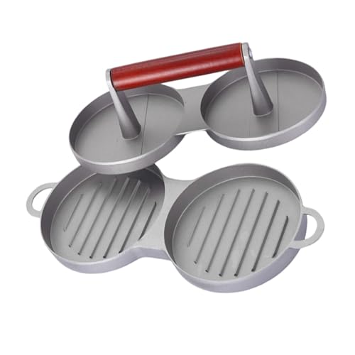 VALICLUD Aluminium Burgerpresse aus Legierung Antihaft Burger Patty Maker Einfache Reinigung Glatte Formgebung zum Grillen und Burgerzubereiten für Familie und Freunde VALICLUD Aluminium Burgerpresse aus Legierung Antihaft Burger Patty Maker Einfache Reinigung Glatte Formgebung zum Grillen und Burgerzubereiten für Familie und Freunde von VALICLUD