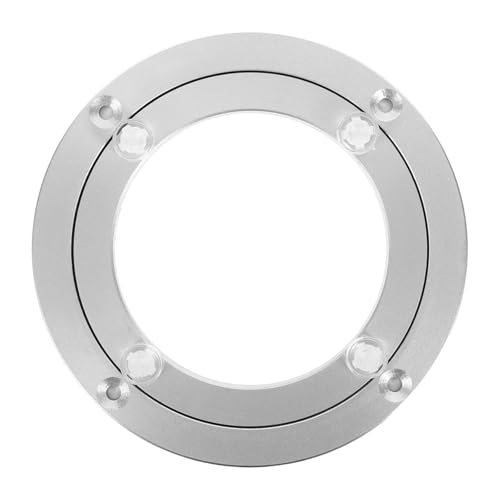 VALICLUD Aluminium Lagerplatte Schwerlastdrehbar Stabile Drehkranz Basis mit Geräuschlosem Drehmechanismus Runde Drehbare Servierteller für Eckregal und Tischplatten VALICLUD Aluminium Lagerplatte Schwerlastdrehbar Stabile Drehkranz Basis mit Geräuschlosem Drehmechanismus Runde Drehbare Servierteller für Eckregal und Tischplatten von VALICLUD