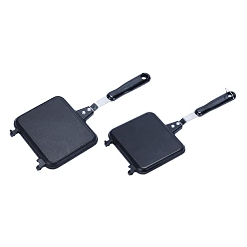 VALICLUD Antihaftbeschichtete Sandwichpfanne Doppelseitig mit Glatter Oberfläche Multifunktional für Toast Waffeln Eier Geeignet für Vielseitige Küchenzubereitungen von VALICLUD