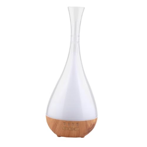 VALICLUD Aroma Diffuser Holzoptik mit Farbwechsel LED Licht Aromatherapie Luftbefeuchter für Zuhause Büro und Kinderzimmer Leiser Betrieb Platzsparend Langanhaltende Duftverteilung von VALICLUD