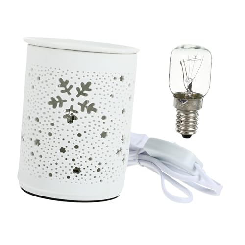 VALICLUD Aroma Duftlampe Elektrischer Würfelschmelzer Für Ätherische Öle Nachtlicht Lufterfrischerlicht Hohles Rundes Licht Eu Stecker Aromatherapie Für Schlafzimmer Dekorative Lampe von VALICLUD
