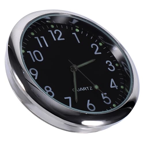 VALICLUD Auto Armaturenbrett Uhr Mini Selbstklebend Leuchtende Quarzuhr für Auto Lüftung Kompakte Auto Uhr für Sicheres Fahren Dekorative Uhr für Büro und Wohnräume von VALICLUD