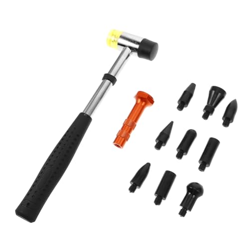 VALICLUD Auto Dellen Reparaturset mit Gummihammer und Austauschbaren Köpfen Vielseitiges Karosserie Ausbeulwerkzeug für Schnelle DIY Beulenentfernung Am Auto Robust und Einfach Anzuwenden VALICLUD Auto Dellen Reparaturset mit Gummihammer und Austauschbaren Köpfen Vielseitiges Karosserie Ausbeulwerkzeug für Schnelle DIY Beulenentfernung Am Auto Robust und Einfach Anzuwenden von VALICLUD