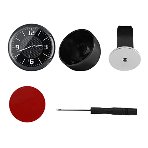 VALICLUD Auto Uhr Miniatur Car Clock aus Langlebigem Edelstahl Kompakte Auto Innenraum Uhr zur Praktischen Zeitkontrolle Einfache Montage Elegante Fahrzeugdekoration von VALICLUD