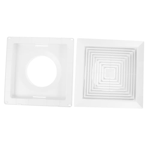 VALICLUD Badezimmer Lüftungsgitter mit Federklammern Quadratische Decken Wand-lüftungsabdeckung für Abluftventilatoren Kunststoff Ersatzlüftungsgitter mit Verbessertem Luftaustausch und von VALICLUD