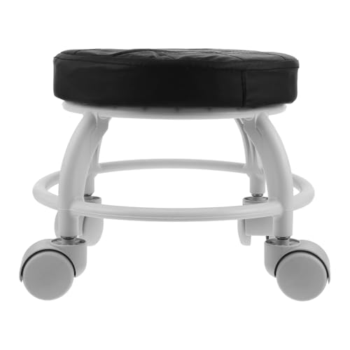 VALICLUD Beauty Pediküre Hocker Drehhocker Schreibtischhocker Salonhocker Garagenhocker Ergonomischer Hocker Rollhocker Drehstuhl Tragbarer Hocker Bürostuhl Garagenstuhl Spa von VALICLUD