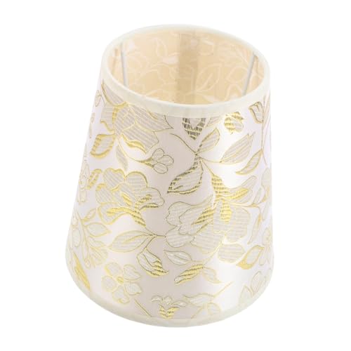 VALICLUD Blumiger Leinen-lampenschirm für Tischlampe Nachttischlampe Wandlampe Kronleuchter Leichter Stoff Lampenschirm für Wohnzimmer Schlafzimmer Büro von VALICLUD
