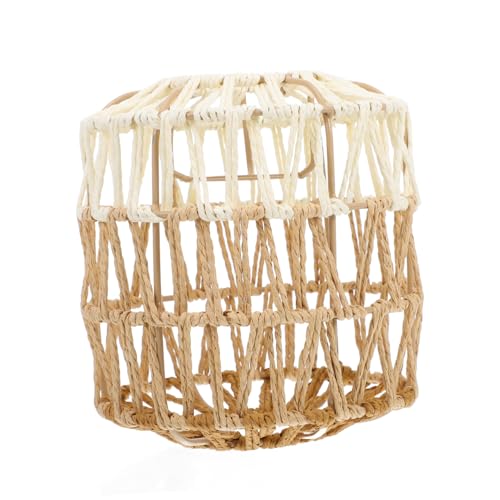 VALICLUD Boho Deckenlampenschirm aus Gewebtem Papierseil Handgefertigter Kronleuchter lampenschirm für Wohnzimmer Esszimmer Rustikale Beleuchtungsabdeckung Natürliche Bohemian Hängelampe VALICLUD Boho Deckenlampenschirm aus Gewebtem Papierseil Handgefertigter Kronleuchter lampenschirm für Wohnzimmer Esszimmer Rustikale Beleuchtungsabdeckung Natürliche Bohemian Hängelampe von VALICLUD
