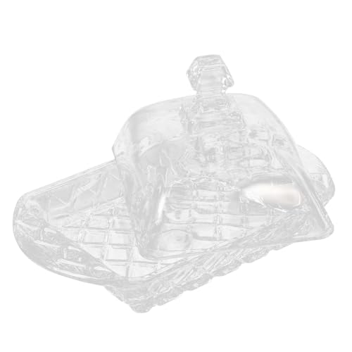 VALICLUD Butterdose aus Glas mit Deckel Frischehaltender Butterbehälter und Käsebox Transparente Aufbewahrungsbox für Kühlschrank Praktische Butteraufbewahrung für Haushalt und Küche VALICLUD Butterdose aus Glas mit Deckel Frischehaltender Butterbehälter und Käsebox Transparente Aufbewahrungsbox für Kühlschrank Praktische Butteraufbewahrung für Haushalt und Küche von VALICLUD