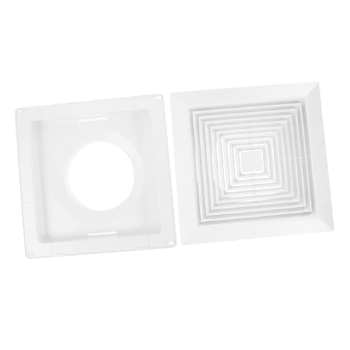 VALICLUD Ceiling Exhaust Cover mit Federklammern Quadratischer Kunststoff-lüftungsgitter-ersatz für Badezimmer Wandlüfter Deckenventilator-abdeckung zur Verbesserten Luftzirkulation VALICLUD Ceiling Exhaust Cover mit Federklammern Quadratischer Kunststoff-lüftungsgitter-ersatz für Badezimmer Wandlüfter Deckenventilator-abdeckung zur Verbesserten Luftzirkulation von VALICLUD