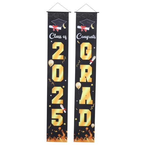 VALICLUD Class Of Graduation Banner aus Robustem Polyester Waschbar und Auffällige Abschlussfeier Dekoration für Haustür und Veranda Leicht Wiederverwendbar mit Lebendigem Design von VALICLUD
