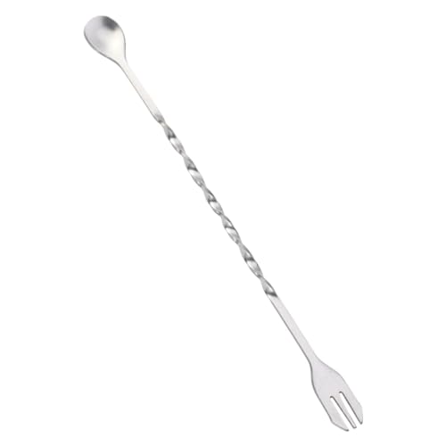 VALICLUD Cocktail Pick Mixing Fork Swizzle Stick für Bar Teemischung Professionelles Barkeeper Werkzeug Leicht zu Reinigen und Spülmaschinenfest Wiederverwendbar von VALICLUD