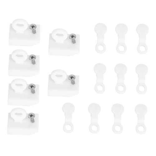 VALICLUD Curtain Track Rollers aus Kunststoff Teiliges mit Geräuscharmen Gardinenröllchen für Schienensysteme Vielseitig Einsetzbar für Vorhänge Duschvorhänge und Raumteiler im Wohn und von VALICLUD