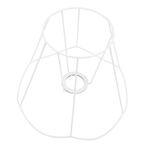 VALICLUD DIY Lampenschirm Metallgestell für Tischlampen Stehlampen Pendelleuchten Robuster Lampenschirm Halter für Kreative Lichtgestaltung oben Unten Schräg von VALICLUD