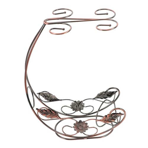 VALICLUD Dekorativer Weinständer aus Eisen für Gläser Hängendes Weinregal mit Platzsparendem Glashalter Elegantes Flaschen Glas Display für Hausbar und Küchendekor Antike Kupferoptik VALICLUD Dekorativer Weinständer aus Eisen für Gläser Hängendes Weinregal mit Platzsparendem Glashalter Elegantes Flaschen Glas Display für Hausbar und Küchendekor Antike Kupferoptik von VALICLUD