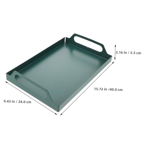 VALICLUD Dekoratives Tablett Großes Serviertablett mit Großer Kapazität Multifunktional für Schmuck Tee Snacks und Haushaltsgegenstände Glatte Oberfläche Einfacher Reinigung Stilvolles VALICLUD Dekoratives Tablett Großes Serviertablett mit Großer Kapazität Multifunktional für Schmuck Tee Snacks und Haushaltsgegenstände Glatte Oberfläche Einfacher Reinigung Stilvolles von VALICLUD