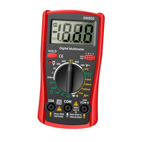 VALICLUD Digital Multimeter Spannungsprüfer mit Großem LCD Display Messgerät für Strom Spannung für Haushalts Automobilanwendungen von VALICLUD