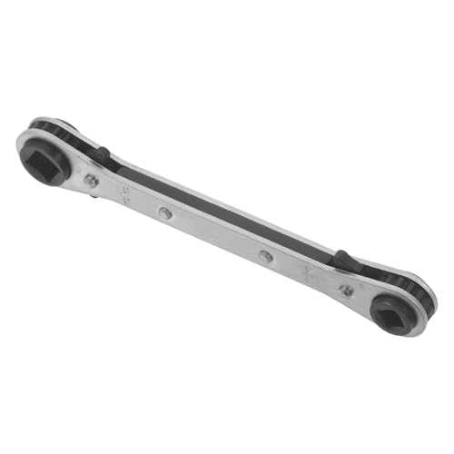 VALICLUD Doppelköpfiger Ratschenschlüssel für Klimaanlagen und Kühlschrankservice Hoher Härtegrad Verschleißfest Leichter Hvac Reparaturschlüssel mit Komfortablem Griff für Langlebigen von VALICLUD