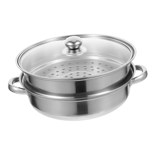 VALICLUD Doppelschicht Dampftopf Multifunktionaler Dampfgarer für Gemüse Reis Eier und Fisch Küchenkochgeschirr Spülmaschinengeeignet Einfache Installation VALICLUD Doppelschicht Dampftopf Multifunktionaler Dampfgarer für Gemüse Reis Eier und Fisch Küchenkochgeschirr Spülmaschinengeeignet Einfache Installation von VALICLUD