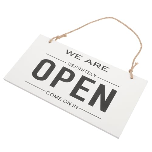 VALICLUD Doppelseitiges Holz türschild Open Closed Geschäftsschild Modernes Rustikales Dekor für Ladentür Fenster Bar Einfache Montage Langlebig Weißes Rechteckiges Design VALICLUD Doppelseitiges Holz türschild Open Closed Geschäftsschild Modernes Rustikales Dekor für Ladentür Fenster Bar Einfache Montage Langlebig Weißes Rechteckiges Design von VALICLUD