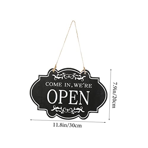 VALICLUD Doppelseitiges Türschild aus Holz Open Closed Schild für Restaurant Geschäft Dekoration Vintage Stil für Hotels Bars Cafés und Geschäfte VALICLUD Doppelseitiges Türschild aus Holz Open Closed Schild für Restaurant Geschäft Dekoration Vintage Stil für Hotels Bars Cafés und Geschäfte von VALICLUD