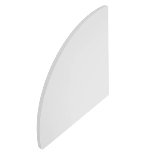 VALICLUD Eckregal Wandmontage Fächerförmiges Ablageboard Eckablage für Schlafzimmer Badezimmer Küche Platzsparend Vielseitig Nutzbar Radius zur Nutzung von Raumecken von VALICLUD