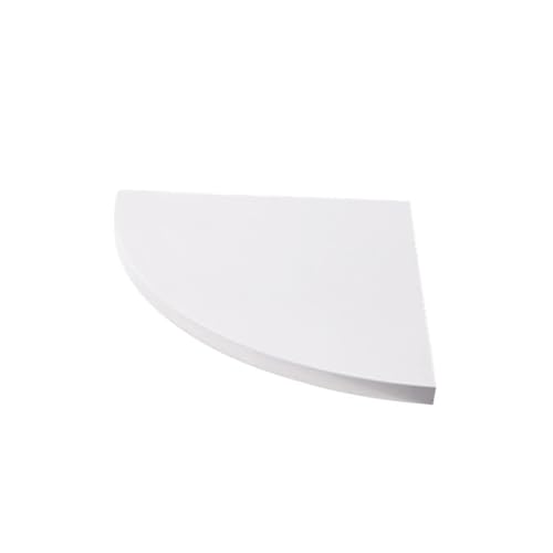VALICLUD Eckregal Wandregal Dreieckiger Wandmontierter Holzregal Für Bücher Pflanzen Und Dekoration Weiß Platzsparend Für Wohnzimmer Schlafzimmer Büro Und Badezimmer von VALICLUD