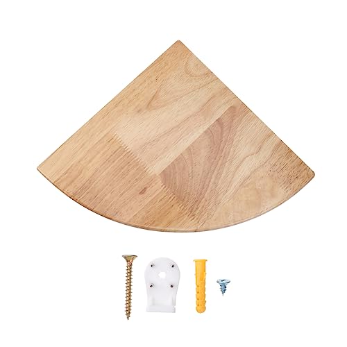 VALICLUD Eckregal 9 Zoll Aus Eiche Wandmontage Rustikales Design Für Wohnzimmer Schlafzimmer Küche Badezimmer Büro von VALICLUD