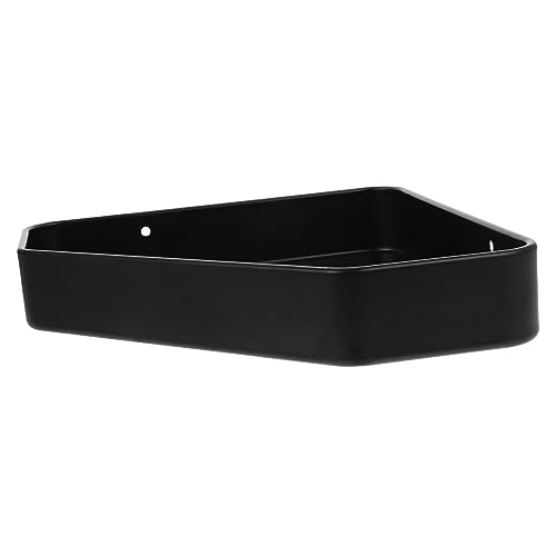 VALICLUD Eckregal für Badezimmer Wandmontiertes Metallregal Platzsparend und Elegant für Dusche und Aufbewahrung Schwarz Robust und von VALICLUD