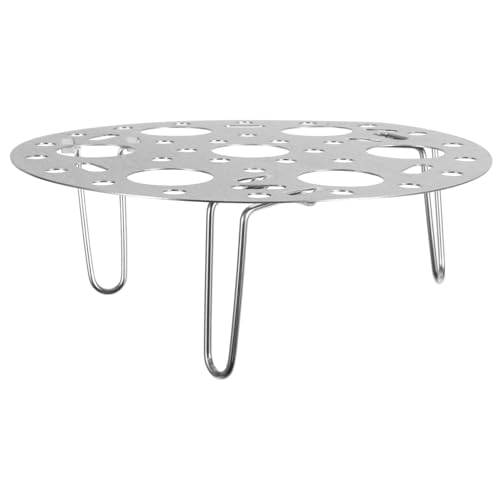 VALICLUD Edelstahl Dampfgarer Eierhalter Rundes Steamer Rack Vielseitiger Küchenhalter Hitzebeständig Langlebig Einfach zu Reinigen für Topf Dünsten von VALICLUD
