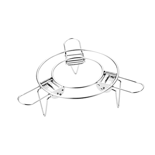 VALICLUD Edelstahl Dampfgarer Einsatz Faltbar Hitzebeständig Klappbar Multifunktional für Camping Küche Haushalt Rostfrei Hitzeisolierend Einfach zu Reinigen Nährstoffschonendes Dampfgaren von VALICLUD