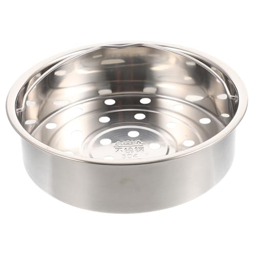 VALICLUD Edelstahl Dampfgarer Einsatz Robuster Reiskocher Dämpfeinsatz mit Großem Material Hitzebeständig Langlebig Passend für Topf und Haushaltsdämpfer von VALICLUD