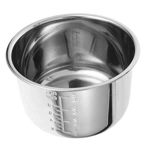 VALICLUD Edelstahl Innentopf für Elektrischen Reiskocher Langlebiger Ersatztopf mit Verstärktem Boden Vielseitig für Kochen Suppen Kuchen Universeller Einsatz für Haushaltskocher VALICLUD Edelstahl Innentopf für Elektrischen Reiskocher Langlebiger Ersatztopf mit Verstärktem Boden Vielseitig für Kochen Suppen Kuchen Universeller Einsatz für Haushaltskocher von VALICLUD