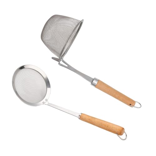 VALICLUD Edelstahl Küchensieb Teilig mit Feinem Netz Langlebig und Praktisch mit Langem Holzgriff für Komfortables Abseihen von Nudeln Gemüse Obst Spülmaschinengeeignet Leicht zu Reinigen VALICLUD Edelstahl Küchensieb Teilig mit Feinem Netz Langlebig und Praktisch mit Langem Holzgriff für Komfortables Abseihen von Nudeln Gemüse Obst Spülmaschinengeeignet Leicht zu Reinigen von VALICLUD