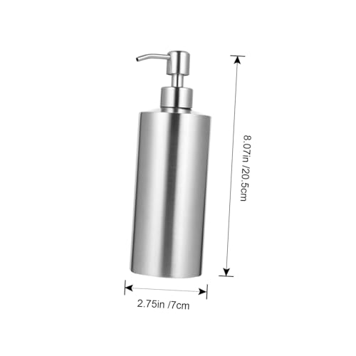 VALICLUD Edelstahl Nachfüllflasche Langlebige Lotion Shampoo aufbewahrungsflasche Auslaufsicher für Flüssigseife Körperpflege Kosmetikflasche für Zuhause und Hotelgebrauch VALICLUD Edelstahl Nachfüllflasche Langlebige Lotion Shampoo aufbewahrungsflasche Auslaufsicher für Flüssigseife Körperpflege Kosmetikflasche für Zuhause und Hotelgebrauch von VALICLUD