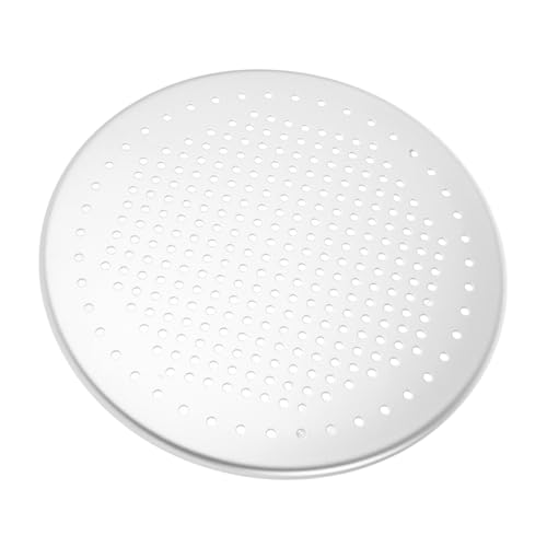 VALICLUD Edelstahl Pizzablech mit Löchern Perforierte Backmatte Antihaftbeschichtet Vielseitig als Backblech Abdeckung und Abtropfgestell Geeignet für Ofen Grill Pizzabackofen Dicke von VALICLUD