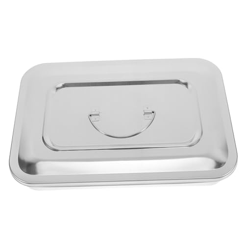 VALICLUD Edelstahl Rechteckige Aufbewahrungsbox Mit Deckel Tragbare Sterilisationsbox Für Kliniken Und Krankenhäuser Langlebig Und Hochtemperaturbeständig Auslaufsicher Vielseitig VALICLUD Edelstahl Rechteckige Aufbewahrungsbox Mit Deckel Tragbare Sterilisationsbox Für Kliniken Und Krankenhäuser Langlebig Und Hochtemperaturbeständig Auslaufsicher Vielseitig von VALICLUD
