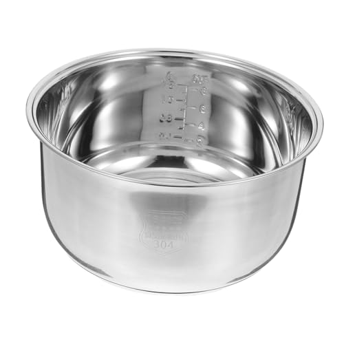 VALICLUD Edelstahl Reiskocher Innentopf Ersatztopf für Elektrischer Kochtopf Langlebig Vielseitig Einsetzbar für Dämpfen Schmoren Einfache Reinigung Kompatibel mit Vielen Marken VALICLUD Edelstahl Reiskocher Innentopf Ersatztopf für Elektrischer Kochtopf Langlebig Vielseitig Einsetzbar für Dämpfen Schmoren Einfache Reinigung Kompatibel mit Vielen Marken von VALICLUD