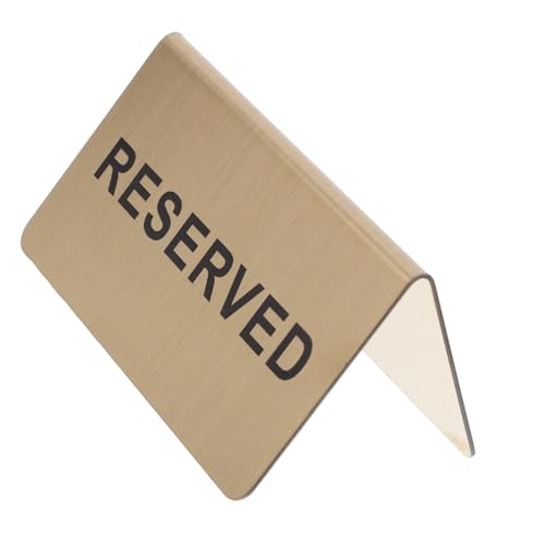 VALICLUD Edelstahl Reserviert Schild Tischkarte Tischaufsteller Reservierte Sitzplätze für Restaurant Bar Hotel Langlebig Leicht zu Reinigen Modernes Design VALICLUD Edelstahl Reserviert Schild Tischkarte Tischaufsteller Reservierte Sitzplätze für Restaurant Bar Hotel Langlebig Leicht zu Reinigen Modernes Design von VALICLUD