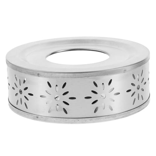 VALICLUD Edelstahl Teekannenwärmer mit Teelichthalter Tragbarer Warmhalter für Tee Kaffee und Milch Kompakter Sicherer Teapot Stand für Zuhause und Reise von VALICLUD