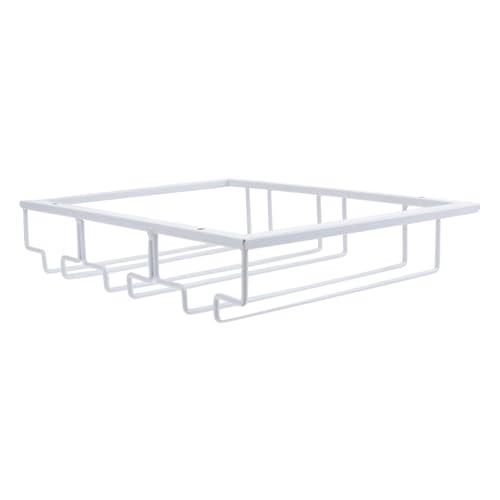 VALICLUD Edelstahl Weinglashalter Reihig Hängend Praktisches Abtropfgestell für Rotweingläser Platzsparend Rostfrei Modernes Design für Küche und Wohnzimmer von VALICLUD