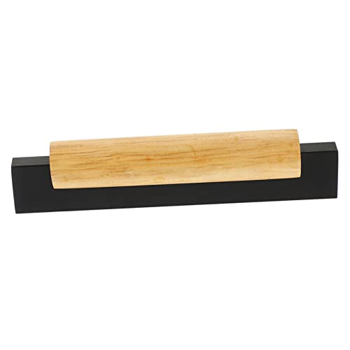 VALICLUD Einfacher Türgriff für Schränke Ergonomischer Möbelgriff für Küchenschränke und Kommoden Minimalistisches Design Leicht zu Installieren aus Hochwertigem Holz und Aluminium Schwarz von VALICLUD
