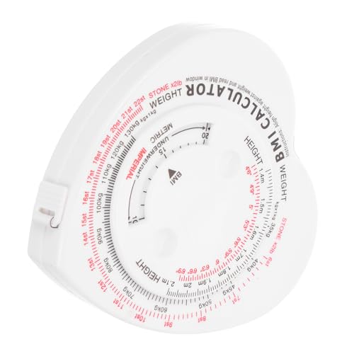 VALICLUD Einziehbares Bmi körpermaßband Weiches Maßband mit Automatischem Aufrollmechanismus Präzises Taillen Hüftmaß Fitness messband Kompaktes Tragbares Maßband für Gesundheitskontrolle von VALICLUD