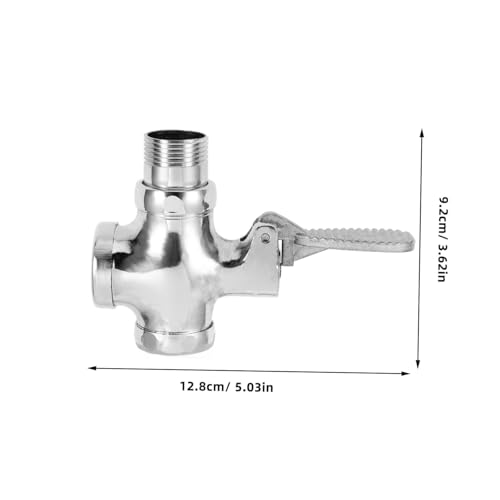 VALICLUD Eisen Fußpedal Spülventil für Squatting Pan mit Verzögerter Selbstschließfunktion Manuelles Abflussventil Kompatibel Wassersparend und Langlebig Einfache Installation Badezimmer VALICLUD Eisen Fußpedal Spülventil für Squatting Pan mit Verzögerter Selbstschließfunktion Manuelles Abflussventil Kompatibel Wassersparend und Langlebig Einfache Installation Badezimmer von VALICLUD