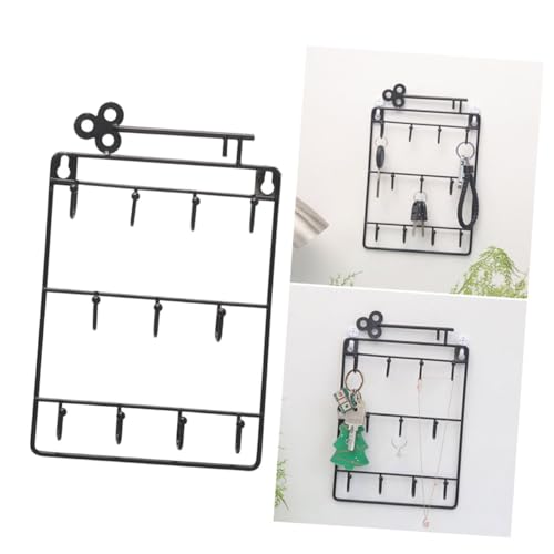 VALICLUD Eisen Wandhaken ohne Bohren Stabiler Spurloser Aufhänger für Schlüssel Handtaschen Bad Schlafzimmer Platzsparend Langlebig Schwarz VALICLUD Eisen Wandhaken ohne Bohren Stabiler Spurloser Aufhänger für Schlüssel Handtaschen Bad Schlafzimmer Platzsparend Langlebig Schwarz von VALICLUD