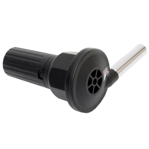 VALICLUD Elektrischer Camping Grillgebläse Tragbarer Bbq Lüfter aus Robustem Abs und Aluminium Feuerbläser Werkzeug für Holzkohlegrill und Outdoor Picknick von VALICLUD