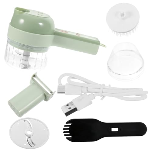 VALICLUD Elektrischer Gemüseschneider Teiliges mit Knoblauchpresse Vielseitiger Zerkleinerer für Fleisch Gemüse Ingwer Kompakt Tragbar Zeitsparend und Einfach zu Reinigen VALICLUD Elektrischer Gemüseschneider Teiliges mit Knoblauchpresse Vielseitiger Zerkleinerer für Fleisch Gemüse Ingwer Kompakt Tragbar Zeitsparend und Einfach zu Reinigen von VALICLUD
