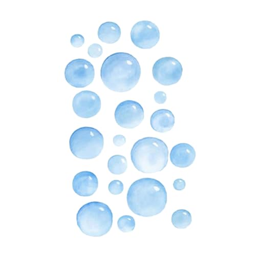 VALICLUD Entfernbarer PVC Wandsticker mit Blasenmotiv Selbstklebend Reißfest und Abziehbar für Badezimmer Wohnraumdekoration Einfache Anbringung Glatten Fliesen und Wänden von VALICLUD